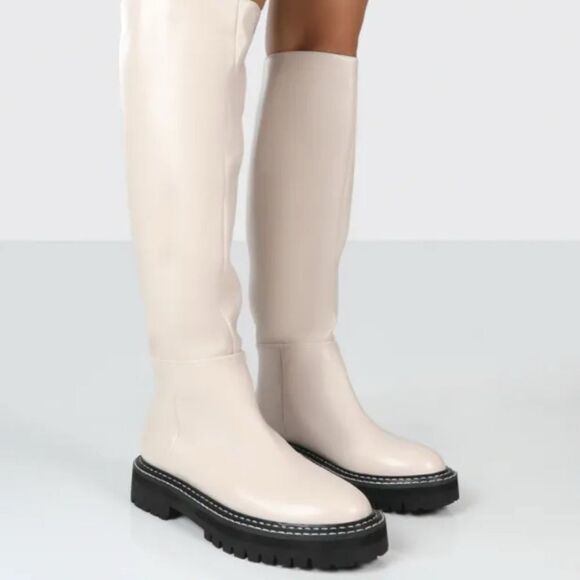 3.1 PHILLIP LIM Kate Lug-Sole Tube Boots size 38 - Picture 2 of 14